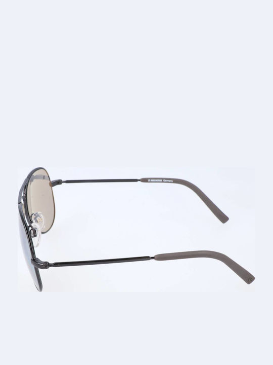 Rodenstock Unisex Γυαλιά Ηλίου με Μαύρο Σκελετό και Γκρι Φακό R1410 C