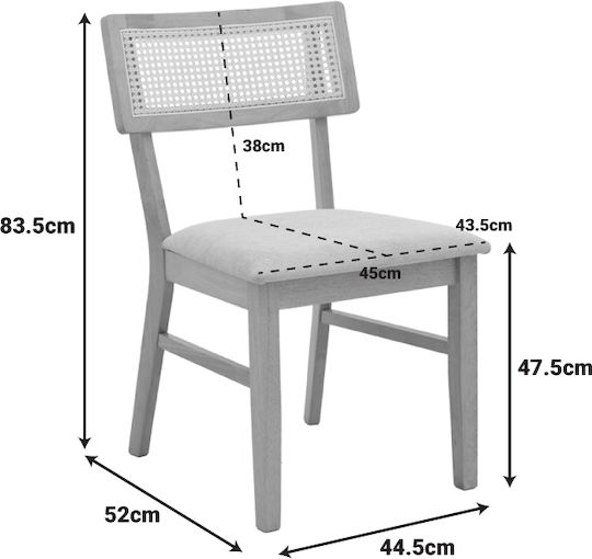 Ess- und Küchenstühle Raffles 47x48x83,5cm Grau Beige Ess- und Küchenstühle Raffles 47x48x83,5cm Grau Beige