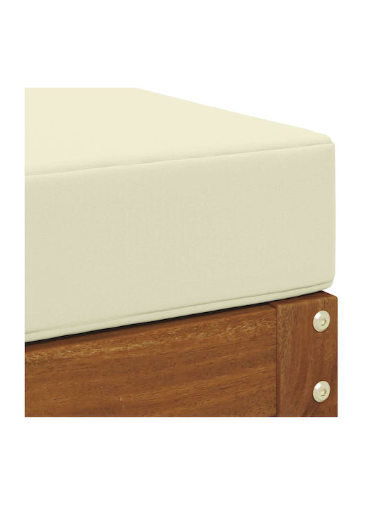 Dining Bench With Wooden Brown Surface 79x43x37cm