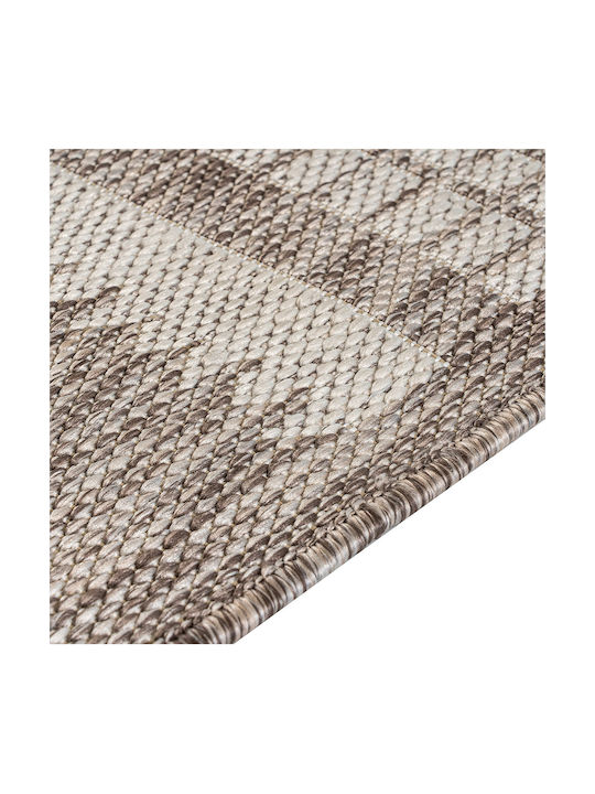 Beauty Home Riviera Art 9782 Modern Bedroom Rug Set Wicker Beige 9782 Set 3 Pieces