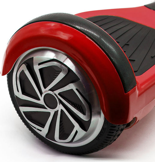 Smart Balance Wheel Hoverboard with 20km/h Max Speed and 20km Range in Red Colour