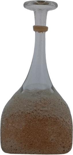 keleman Βάζο Γυάλινο Μπεζ Y10cm