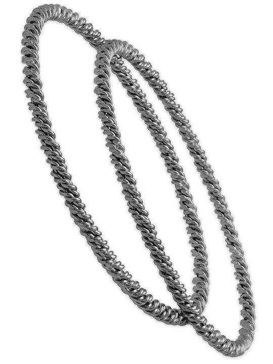 Handgefertigtes Dreharmband aus 925er Silber 19-20cm