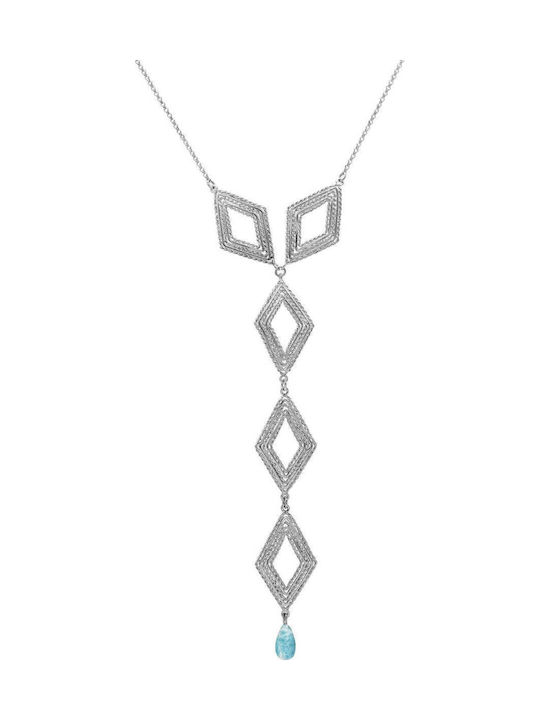 Colier Romboidal Handmade Argint Placat Cu Aur 925
