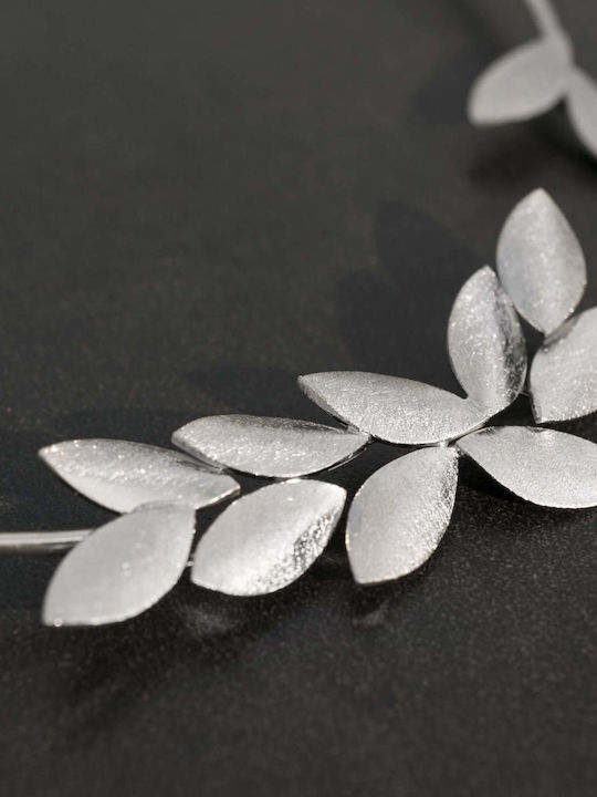 Handmade Rose Gold Plated Silver 925 Olive Leaf Choker
