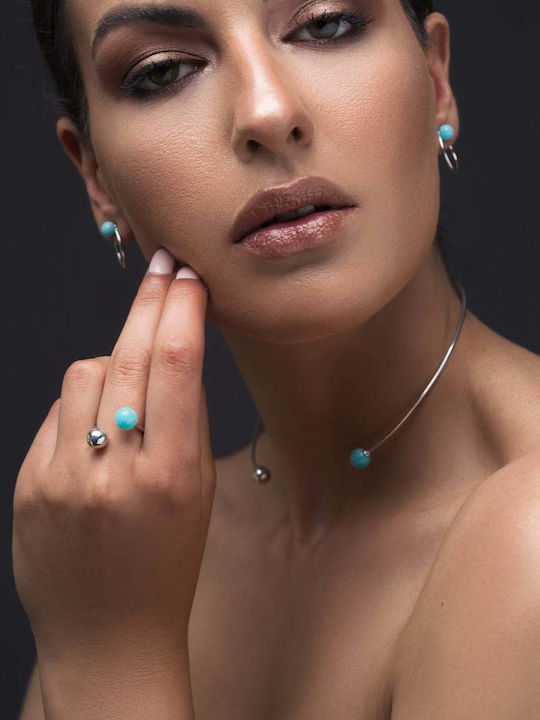 Handmade Silver 925 Necklace with Amazonite Stone
