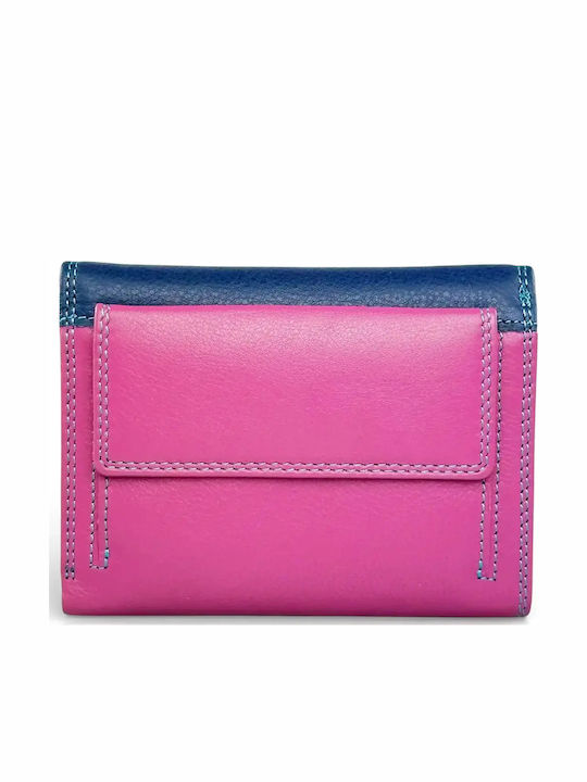 Large Leather Women's Wallet Fuchsia