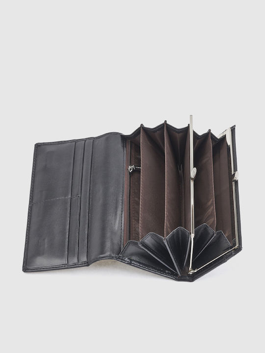Große Damenbrieftasche Schwarz