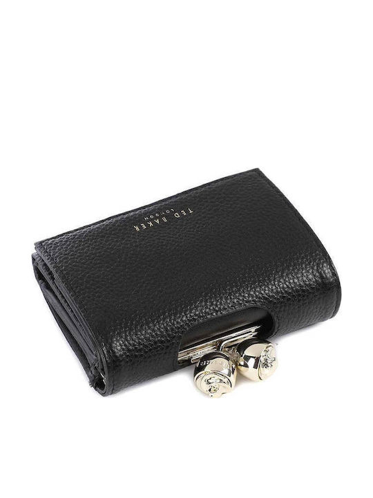 Roosa Rose Small Leather Women's Wallet Black