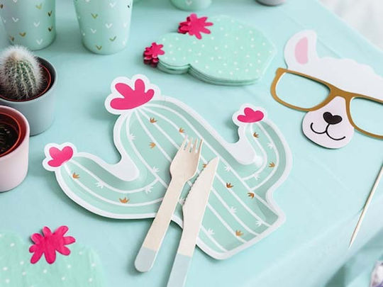 Set of Green Party Spoons 18 Pieces