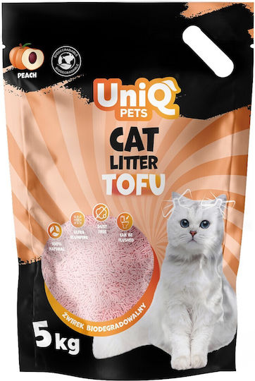 Uniq Nisip Pentru Pisici Pe Bază de Plante Tofu cu Miros de Piersică 12lt