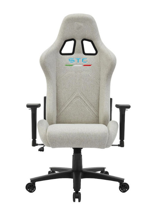 Onex STC Snug Stoff Gaming Stuhl mit Verstellbaren Armlehnen Elfenbein