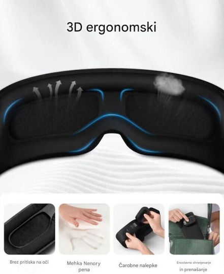 Renpho Sleep Mask with Bluetooth Headphones Black