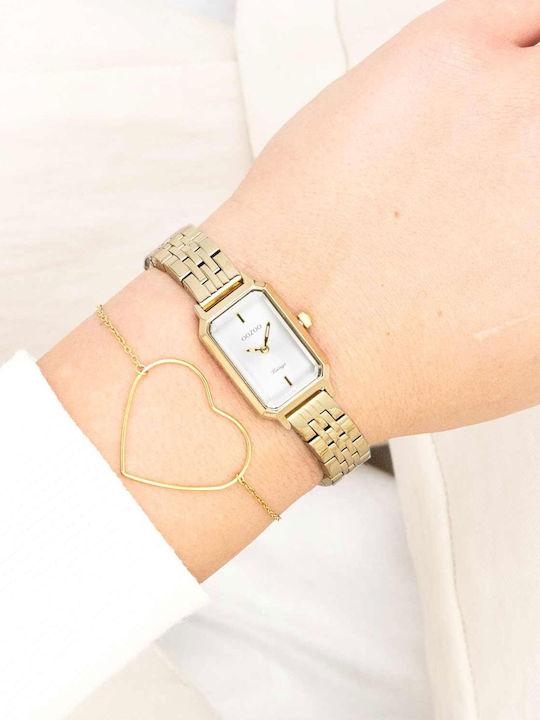 Oozoo Women's Watch 27mm Battery with Gold Metal Bracelet