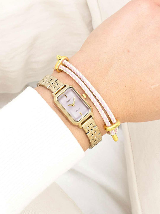 Oozoo Women's Watch 19mm Battery with Gold Metal Bracelet