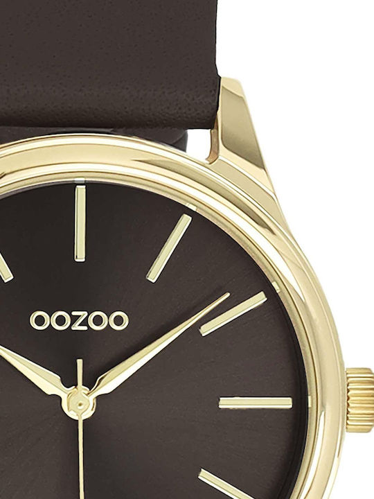 Oozoo Women's Watch 36mm Battery with Brown Leather Strap