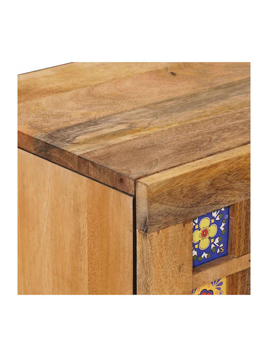 Sideboard Made of Wood with Drawers Brown 40x33.5x75cm