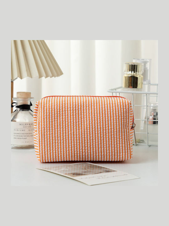 Γυναικείο Striped Makeup Bag Κόκκινο