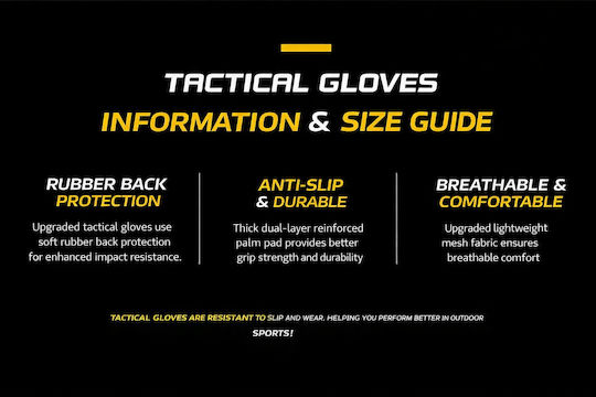 Mănuși Tactice Militare Bărbați Kaki – Protecție din Cauciuc Antiderapante Touchscreen Luptă Airsoft Moto Outdoor & Sport