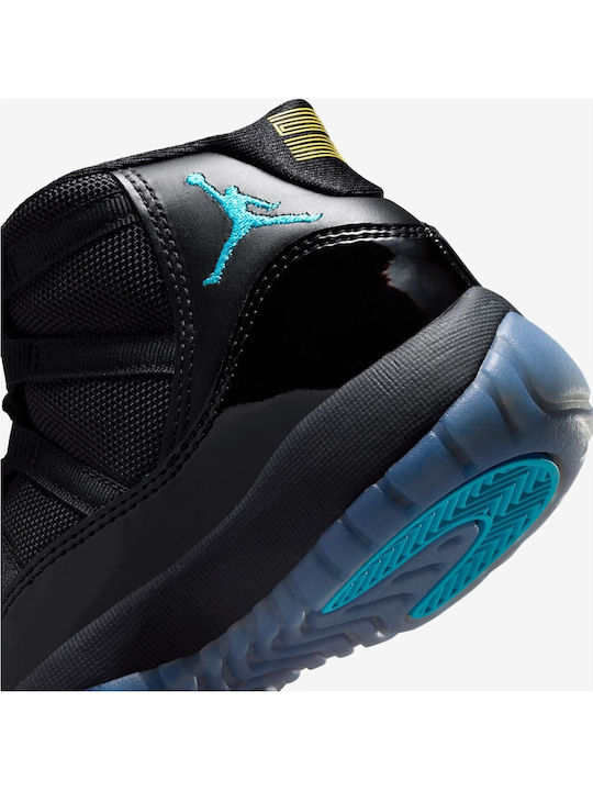 Air  11 Retro Adidași Copii Inalți Negri
