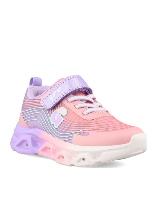 Kinder Sneaker Anatomisch mit Lichtern Flieder