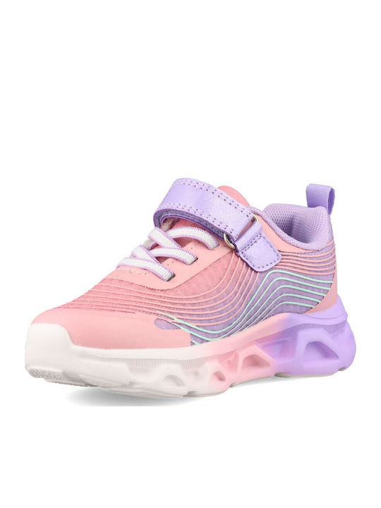 Kinder Sneaker Anatomisch mit Lichtern Flieder