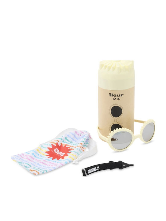 KiETLA Unbreakable Baby Sunglasses with Mirror Lens Yellow for 1-2 Years
