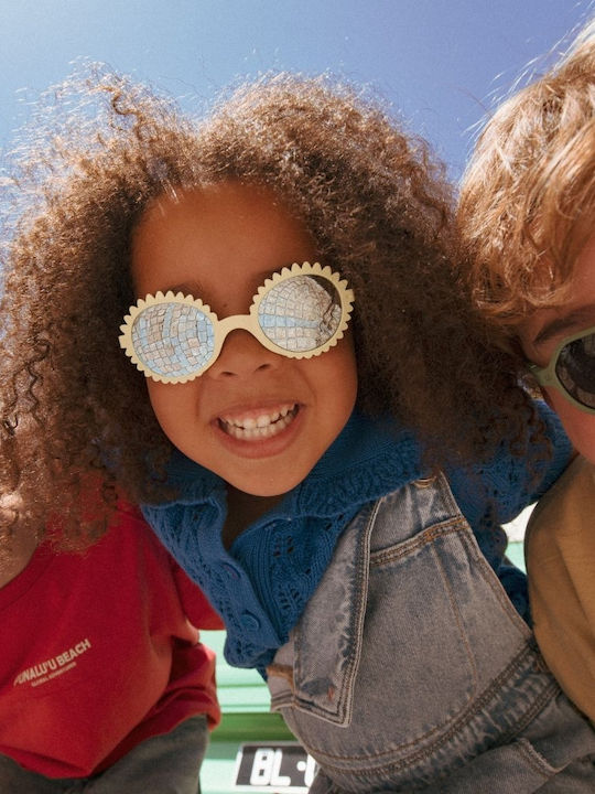 KiETLA Unbreakable Baby Sunglasses with Mirror Lens Yellow for 1-2 Years