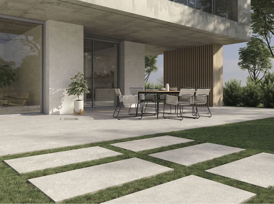 Azulejos Benadresa Promenade P6012LB Piesă Ceramică De Podea Pentru Exterior Porțelan Matt 120x60cm Crem