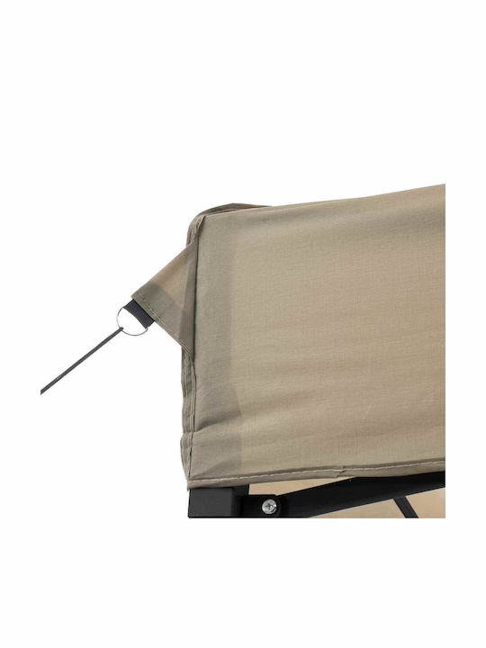 vidaXL Gazebo Pliabil De Grădină Maro 2x2m