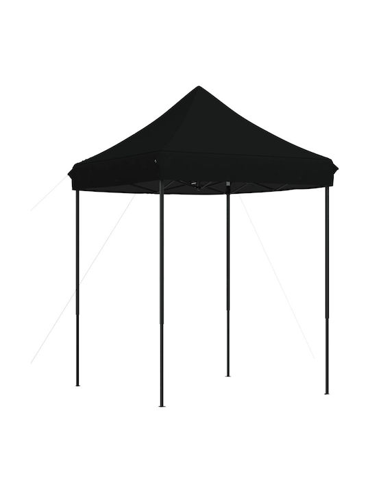 vidaXL Zusammenklappbares Garten Gazebo Schwarz 2x2m