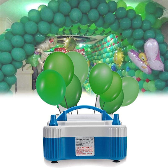 Electric Balloon Pump 700 W Two Inflation Nozzles Plastic Blue
