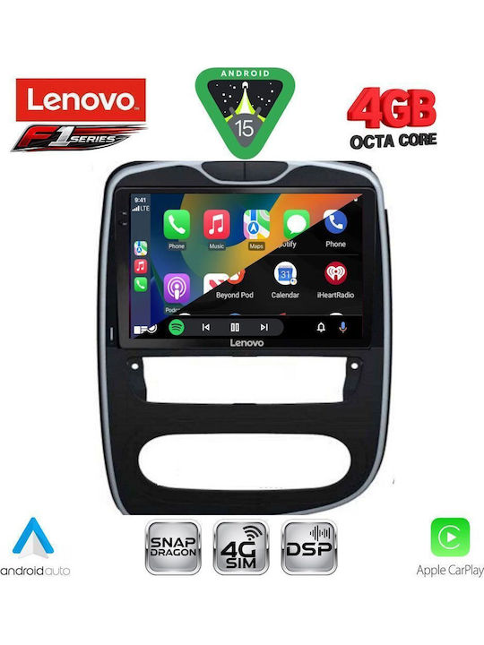 Lenovo Lenovo Auto-Audiosystem für Renault Clio 2016-2019 Bluetooth USB Eingebautes Wi-Fi GPS Apple CarPlay Android Auto mit Touchscreen 10 Zoll SSQ 9545 CPA