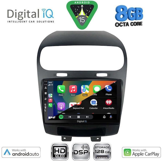 Digital IQ Car Audio System for Fiat Freemont 2008-2020 Bluetooth USB WiFi GPS Apple CarPlay Android Auto with 9" Touch Screen