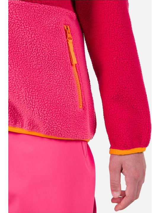 Kinder-Strickjacke Vlies Rosa