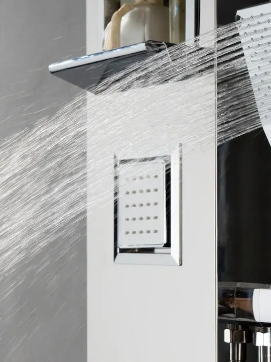 H2O Rain Loft Στήλη Υδρομασάζ Ασημί H2O Rain Loft Στήλη Υδρομασάζ Ασημί