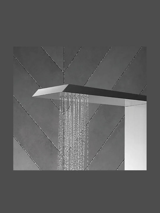 H2O Rain Edge Στήλη Υδρομασάζ Ασημί H2O Rain Edge Στήλη Υδρομασάζ Ασημί
