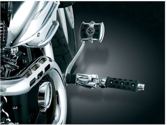 Kuryakyn Протягане на Основата на Предни Щифтове за Кормилни Контроли Forward Controls Harley-davidson Softail Std 00-10 Rocker C 08-11 Dyna Wide Glide 08-12 Sportster Xl1200c Xl883c 04-up Kuryakyn Forward Control Peg Mount Extender