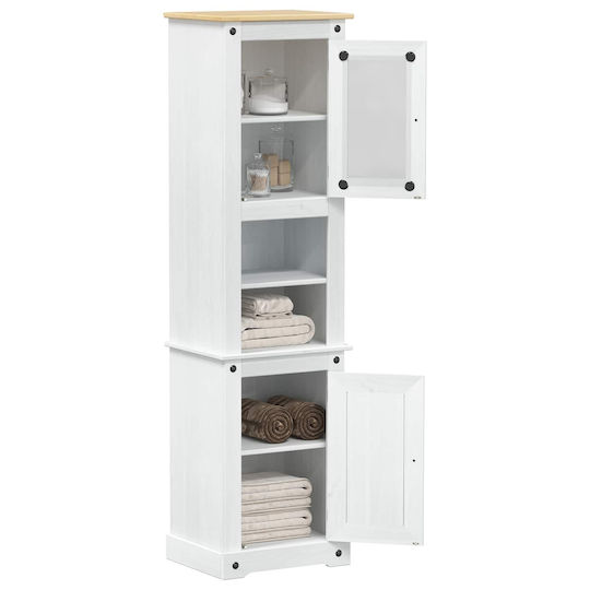vidaXL Πάγκος χωρίς Νιπτήρα Μ50xΒ40xΥ185cm Λευκό