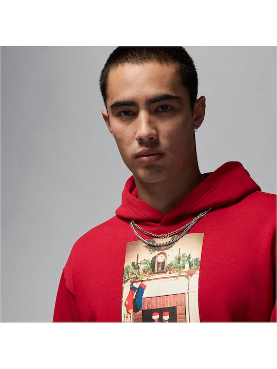 Jumpman Sweatshirt with Hood Gym Redblack