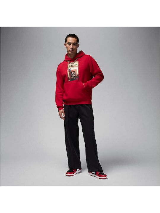 Jumpman Sweatshirt with Hood Gym Redblack