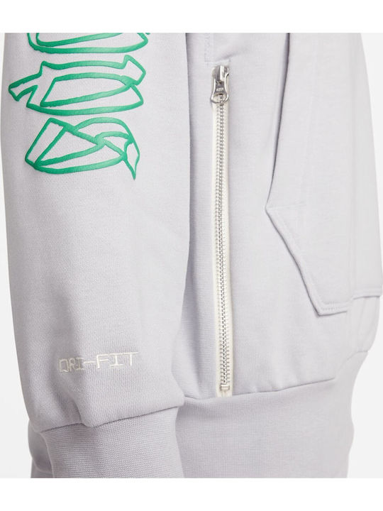 Standard Issue Dri-FIT Sweatshirt with Hood Wolf Grey Stadium Green