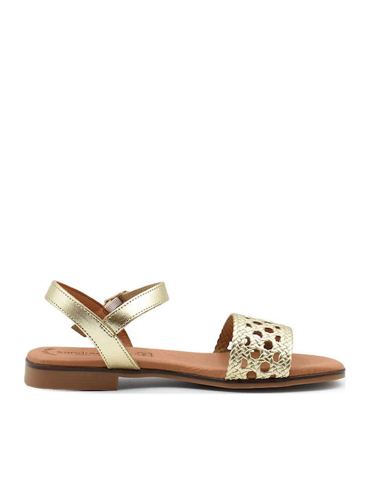 Women's Flat Sandals Gold