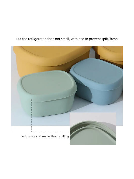 Pandaboo Set Red Silicone Lunch Boxes 3 Pieces
