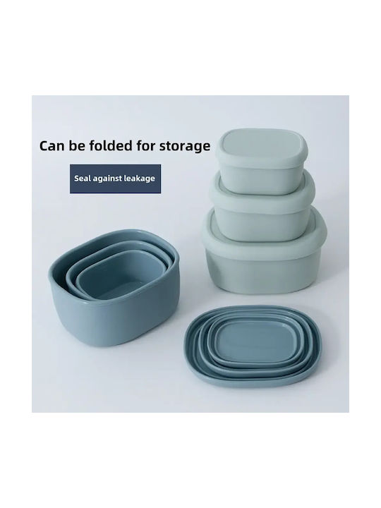 Pandaboo Set Red Silicone Lunch Boxes 3 Pieces
