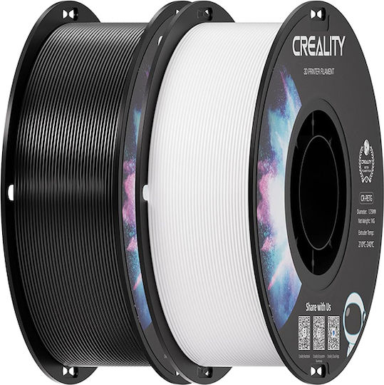 Creality3D PETG 3D Printer Filament 3.0mm Μαύρο 2kg