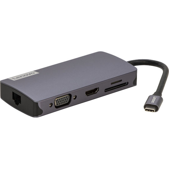 Lenovo 150 USB-C Docking Station mit HDMI 4K PD Ethernet Gray