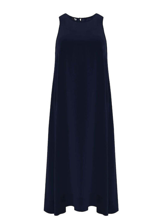 Rochie De Vară Pentru Femei Midi Albastră