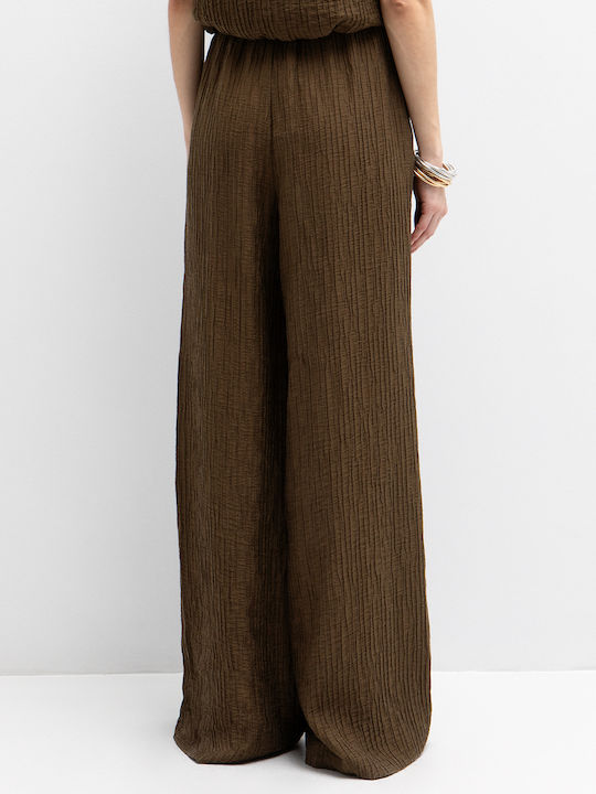 Women's Fabric Trousers Khaki