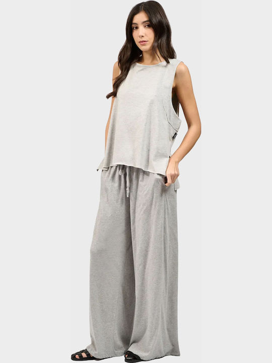 Pants Women's Fabric Trousers Grey